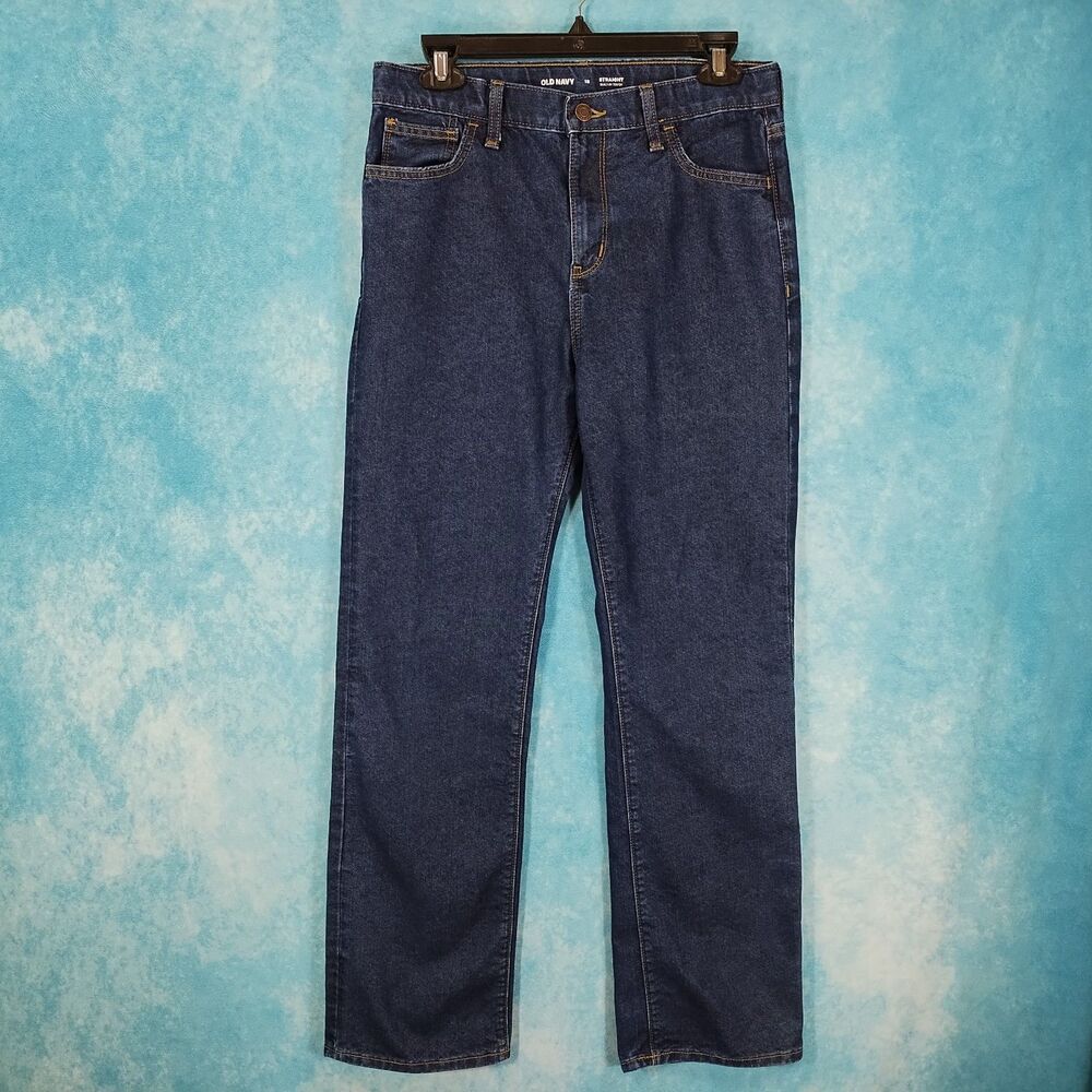 Old Navy Women's Denim Straight Leg Blue Jeans, Size 16 W30/L29